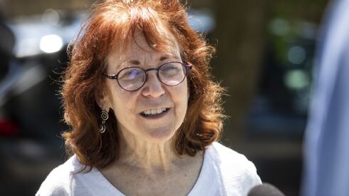 Ald. Michele Smith (43rd) after a community meeting in June 2021 about safety and policing near Oz Park. She says she tried for weeks to get footage from the $5,800 Chicago Park District security camera system at the park.