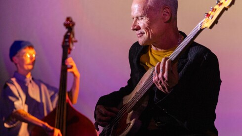 Musicians Anna Butterss and Flea of Flea and the Honora Band perform at Thalia Hall on 1807 S Allport St, Chicago, IL 60608 on Thursday, May 7, 2025. | Barry Brecheisen/For the Sun-Times