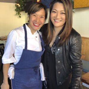 Ji with Chef/Owner Beverly Kim of Michelin-starred Parachute in Avondale. | Brian Rich/ Sun-Times