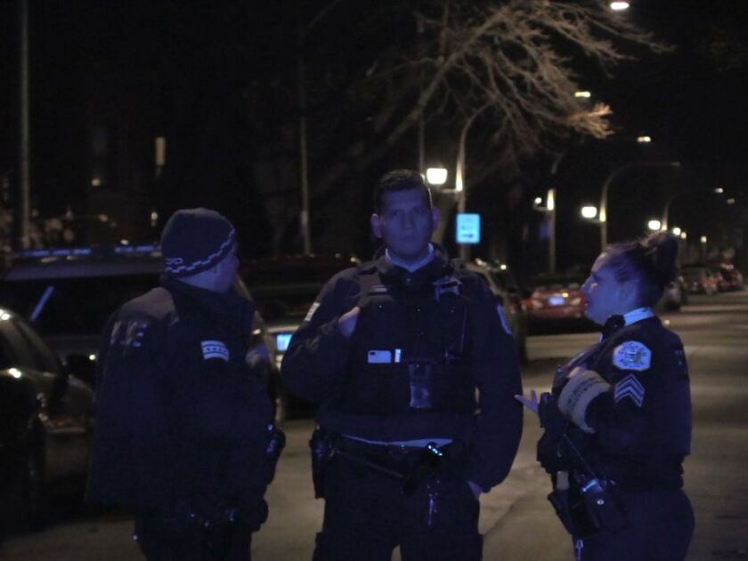Police investigate a shooting about 11 p.m. Wednesday, December 19, 2018 in the 8100 block of South Ingleside Avenue. | Justin Jackson/ Sun-Times