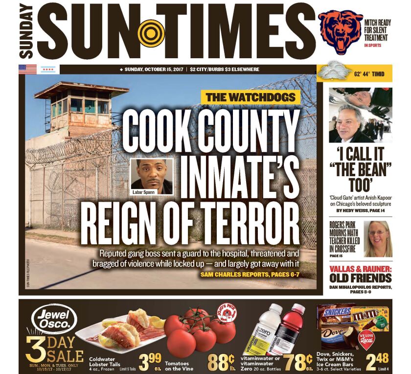 Click here to read the July 22, 2018, Sun-Times report ‘Labar Spann’s jailhouse reign of terror.’