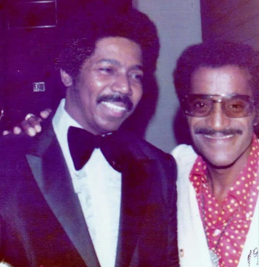 Musician Morris Ellis with Sammy Davis Jr. | Provided photo