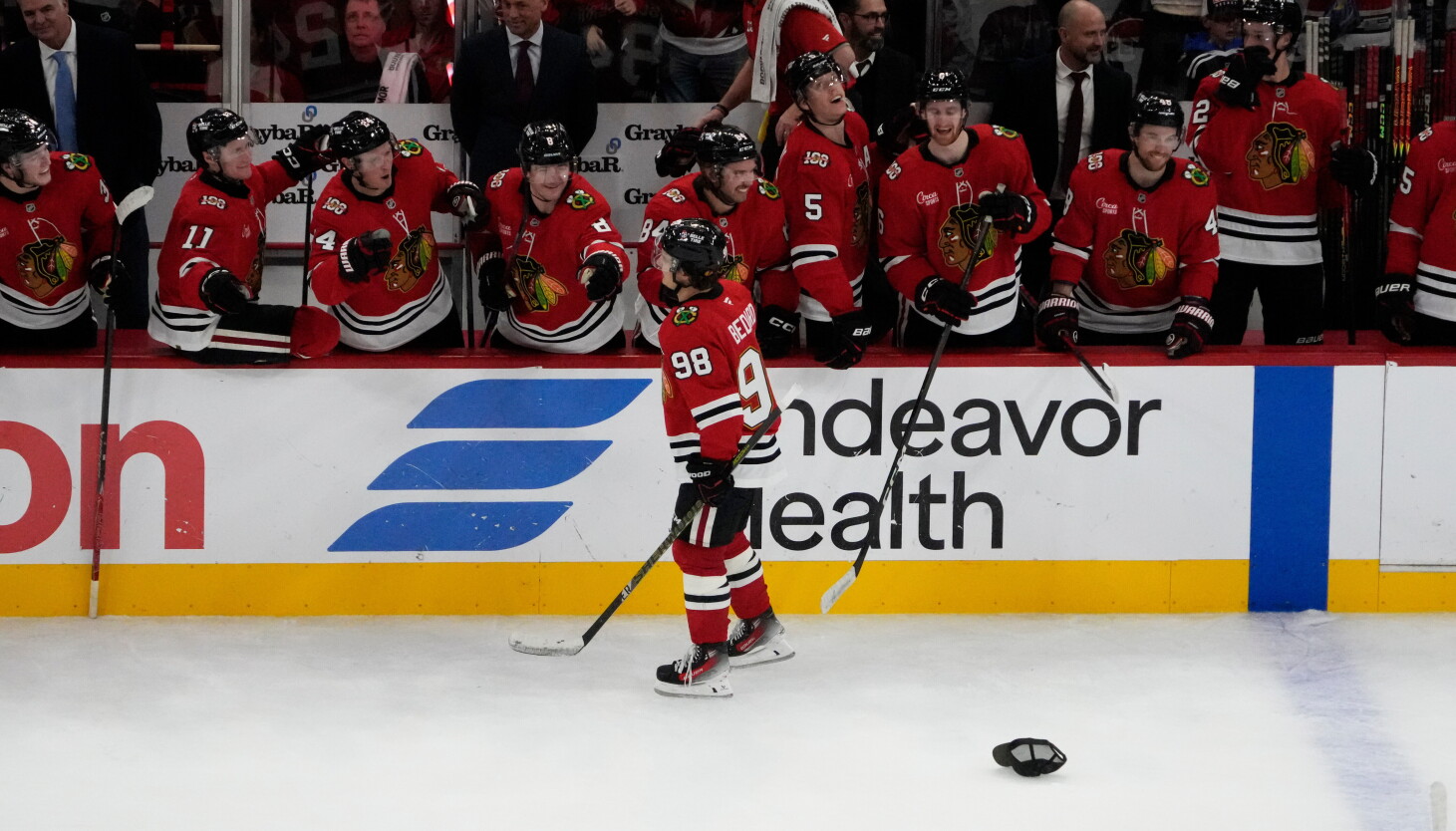 Connor Bedard gets another hat trick, leads Blackhawks past Flames Connor Bedard gets another hat trick, leads Blackhawks past Flames
