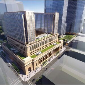 An early plan from the same developers had two separate towers. | Riverside Investments and Development
