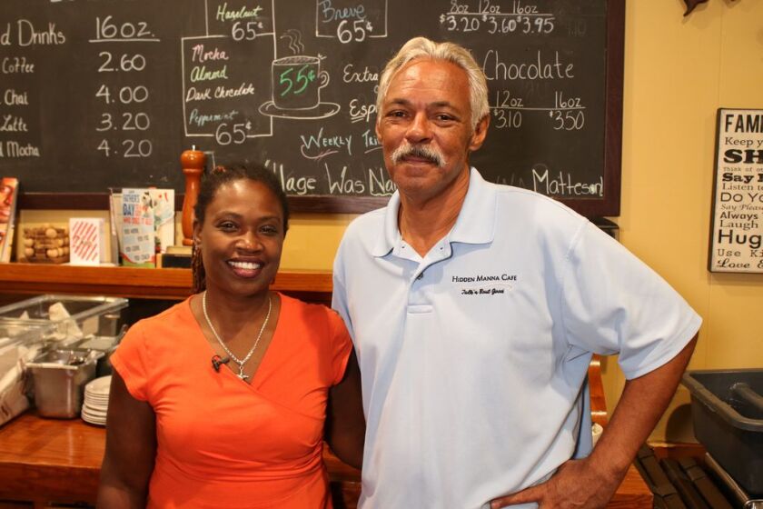 Glynis Harvey and her husband Mark Cagley, are the owners of Hidden Manna Cafe in Matteson.