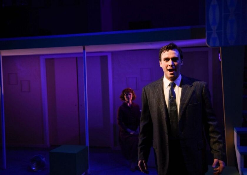 Brandon Springman plays Frank Whitaker in “Far from Heaven” at Porchlight Music Theatre. (Photo: Brandon Dahlquist)