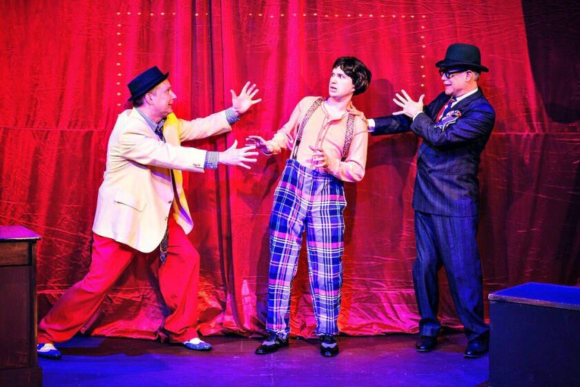 Patrick Rybarczyk (from left), Roen Kent and Vince Kracht star in “The Nance.”| PAUL GOYETTE