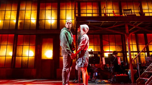 Aaron James McKenzie and Alysia Velez portray one of the couples at the heart of "Revolution(s)," written by Zayd Ayers Dorhn.