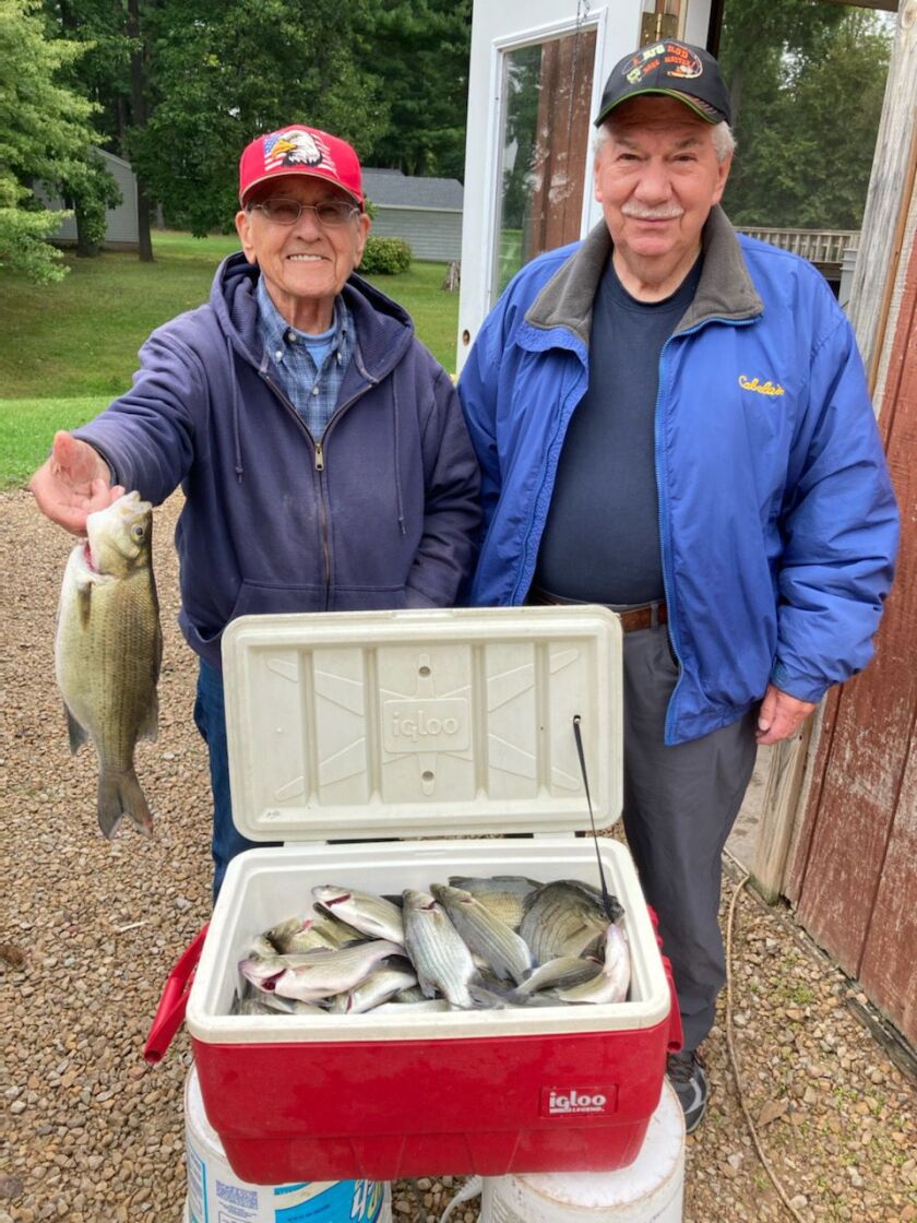 White bass were still going strong on Saturday on the Wolf River. Provided photo