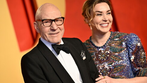 Patrick Stewart, left, and Sunny Ozell