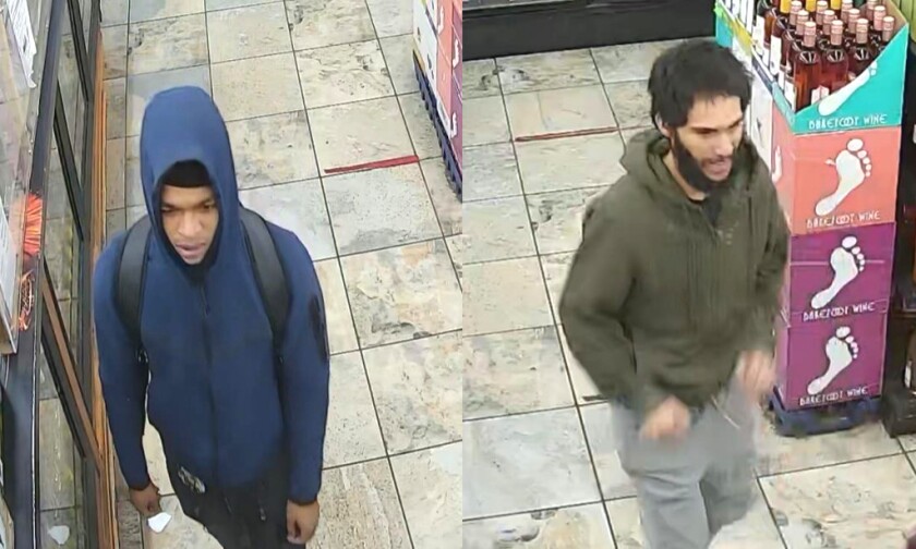 Police say these two men are wanted in a fatal shooting Nov. 8, 2021, in a Humboldt Park liquor store.