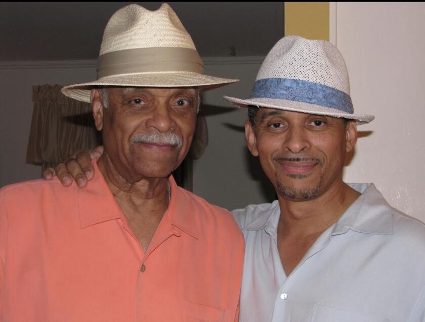 Clarence Burke Sr. (left) and son Keni Burke.