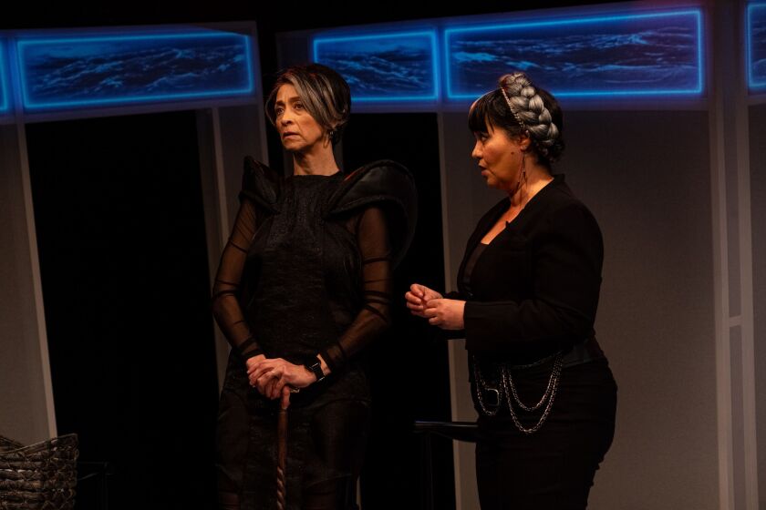 Charín Álvarez and Stephanie Díaz in “¡Bernarda!”