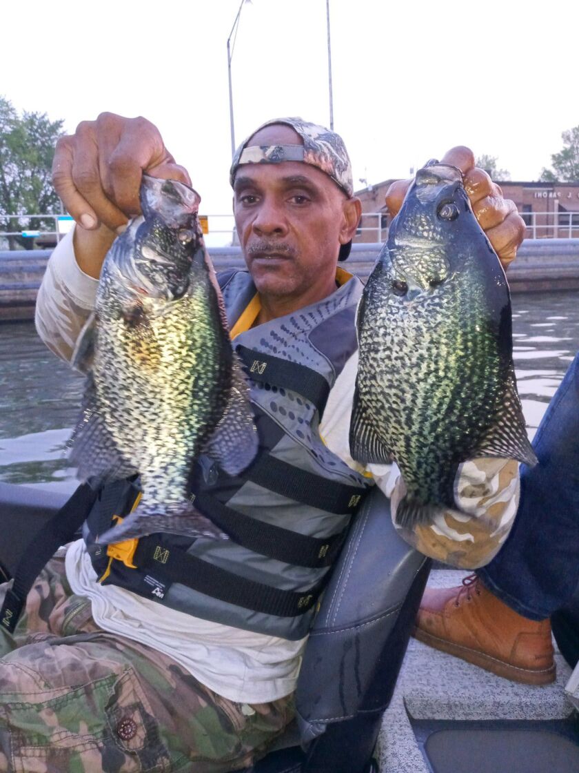 Dwayne Armstrong with good crappie from the Calumet system. Provided photo