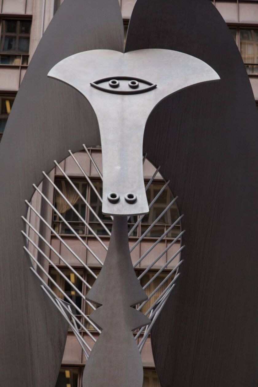 The Picasso statue (Pablo Picasso, 1967) in Chicago’s Daley Plaza. | PHOTO BY JOHNNY KNIGHT