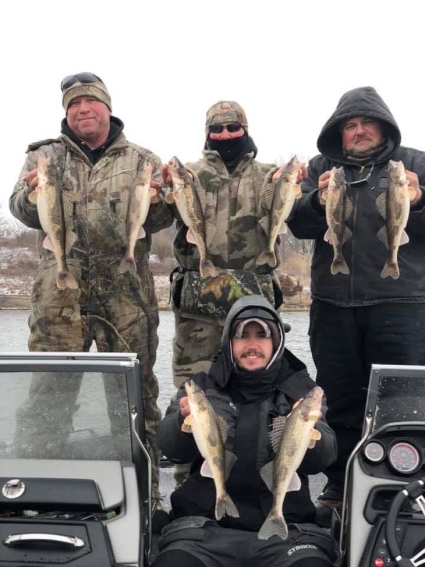 Sauger fishing is on on the Illinois River. Photo provided by Capt. Mike Hanson
