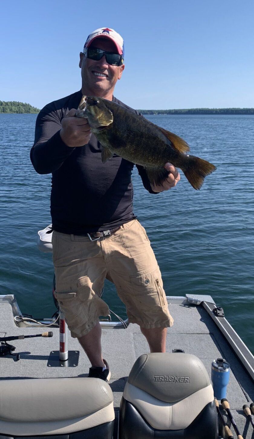 “Ramblin’ Ray” Stevens with a 21-inch smallmouth bass. Provided photo