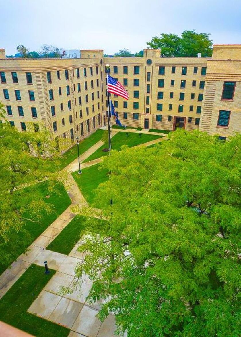 The renovated Rosenwald apartments officially reopened on Friday. | City of Chicago photo