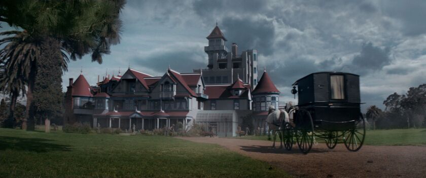 Under constant remodeling during Sarah Winchester’s lifetime, the Winchester house is full of odd features. | CBS FILMS