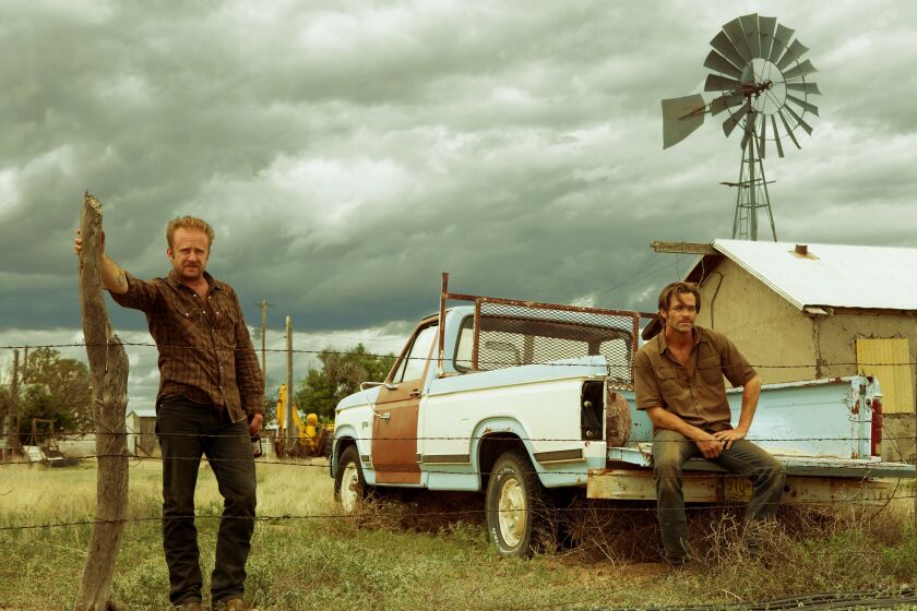 Ben Foster (left) and Chris Pine play bank-robbing brothers in “Hell or High Water.” | CBS Films