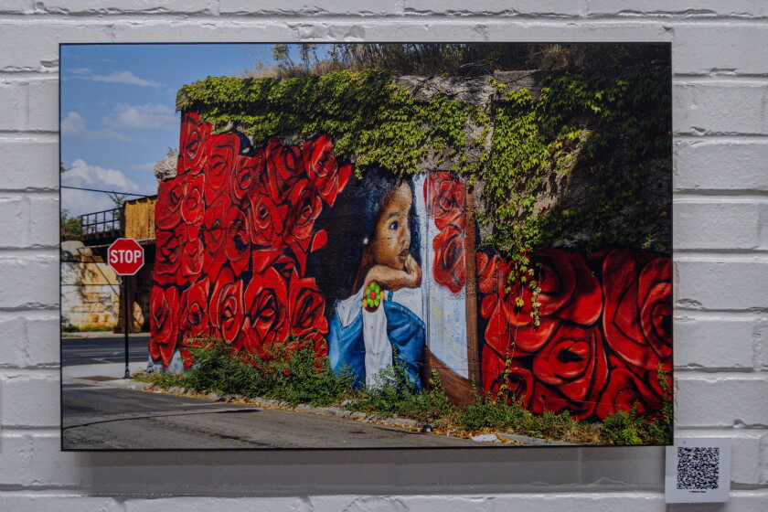 A mural on the West Side, as shown at the Chicago Sun-Times' Navy Pier exhibition.