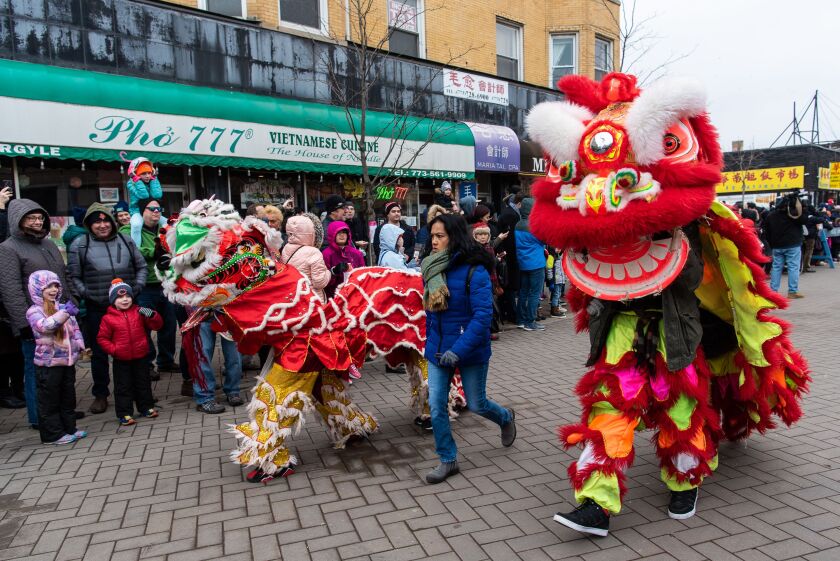 A few hundred people came out to the Argyle Lunar New Year Parade on Saturday in Uptown.