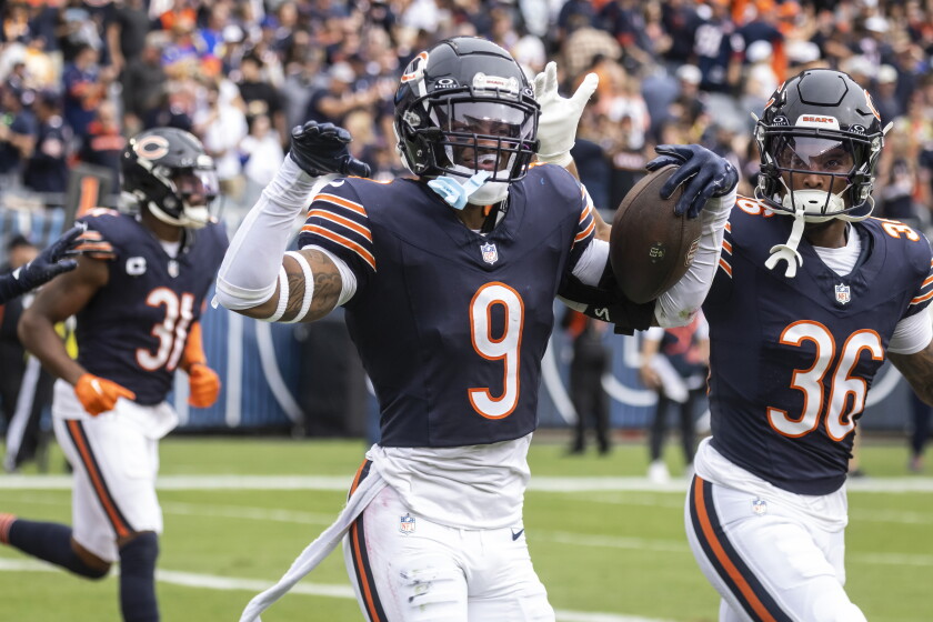 Bears Rams Interception Bears safety Jaquan Brisker finally got his interception — at the ...