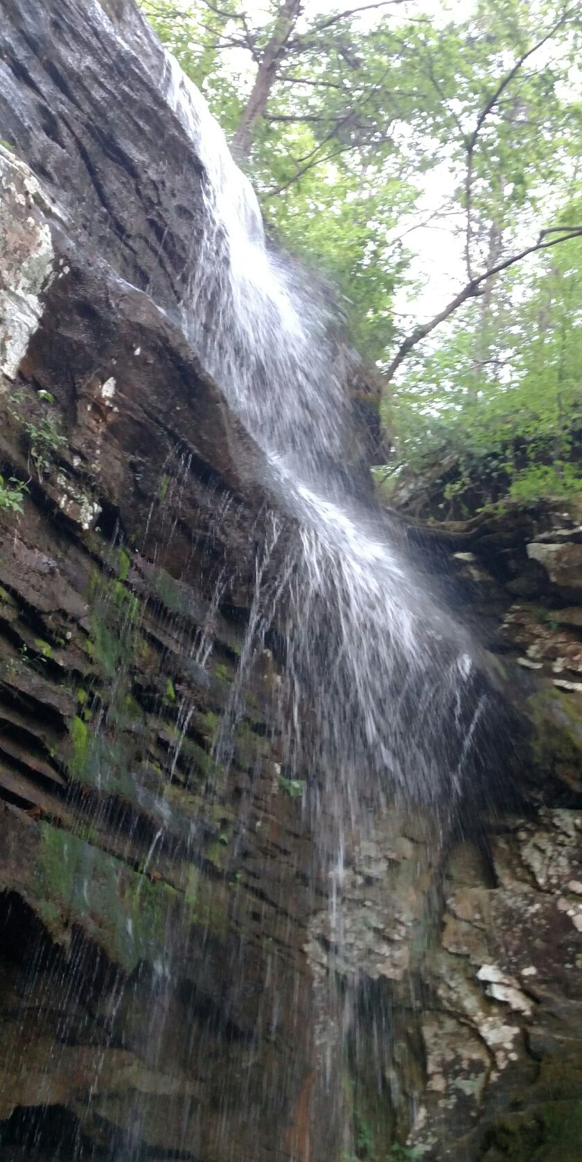 Burden Falls flowing good in April.<br>Credit: Dale Bowman