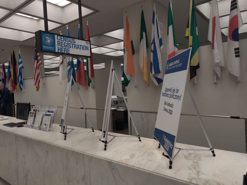 The Cook County Treasurer’s office announced the first dedicated computer workstation for the U.S. 2020 census on Feb. 3, 2020.
