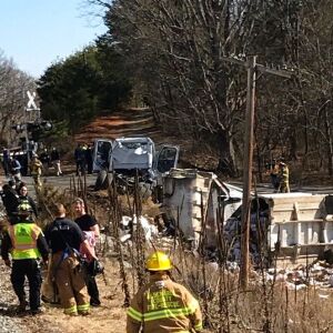 A chartered train carrying dozens of GOP lawmakers to a Republican retreat in West Virginia struck a garbage truck south of Charlottesville, Virginia on Wednesday, lawmakers said. | Rep. Geg Walden via AP