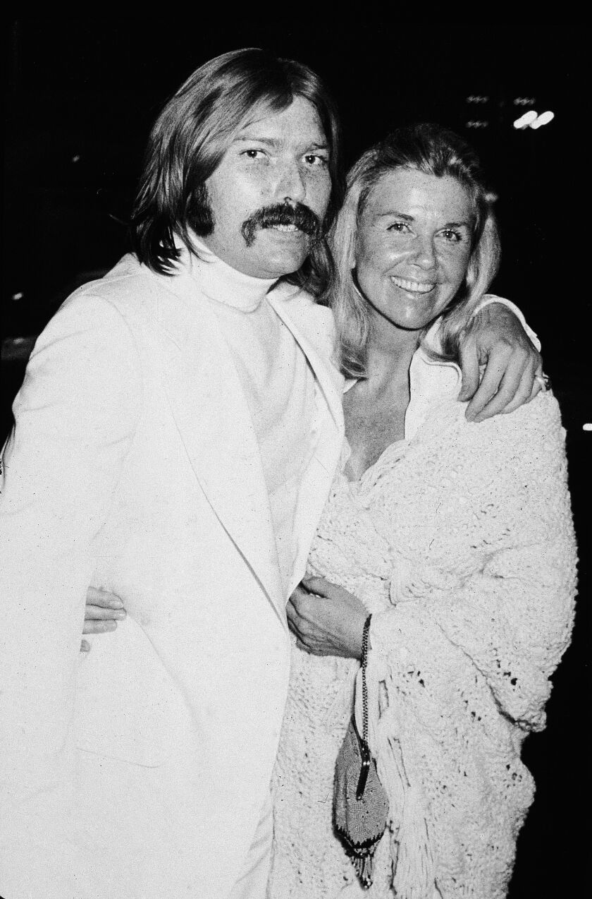 Actress Doris Day and her son, rock producer Terry Melcher.