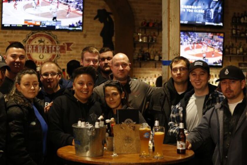 Fellow Chicago police academy recruits of Samuel Jimenez gathered Tuesday to raise money and remember the officer, who was killed a day earlier by a gunman who opened fire at Mercy Hospital. | Nader Issa/Sun-Times