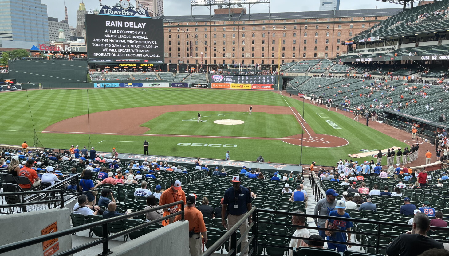 Το εναρκτήριο παιχνίδι μεταξύ Cubs και Orioles ξεκινά με καθυστέρηση λόγω καιρού