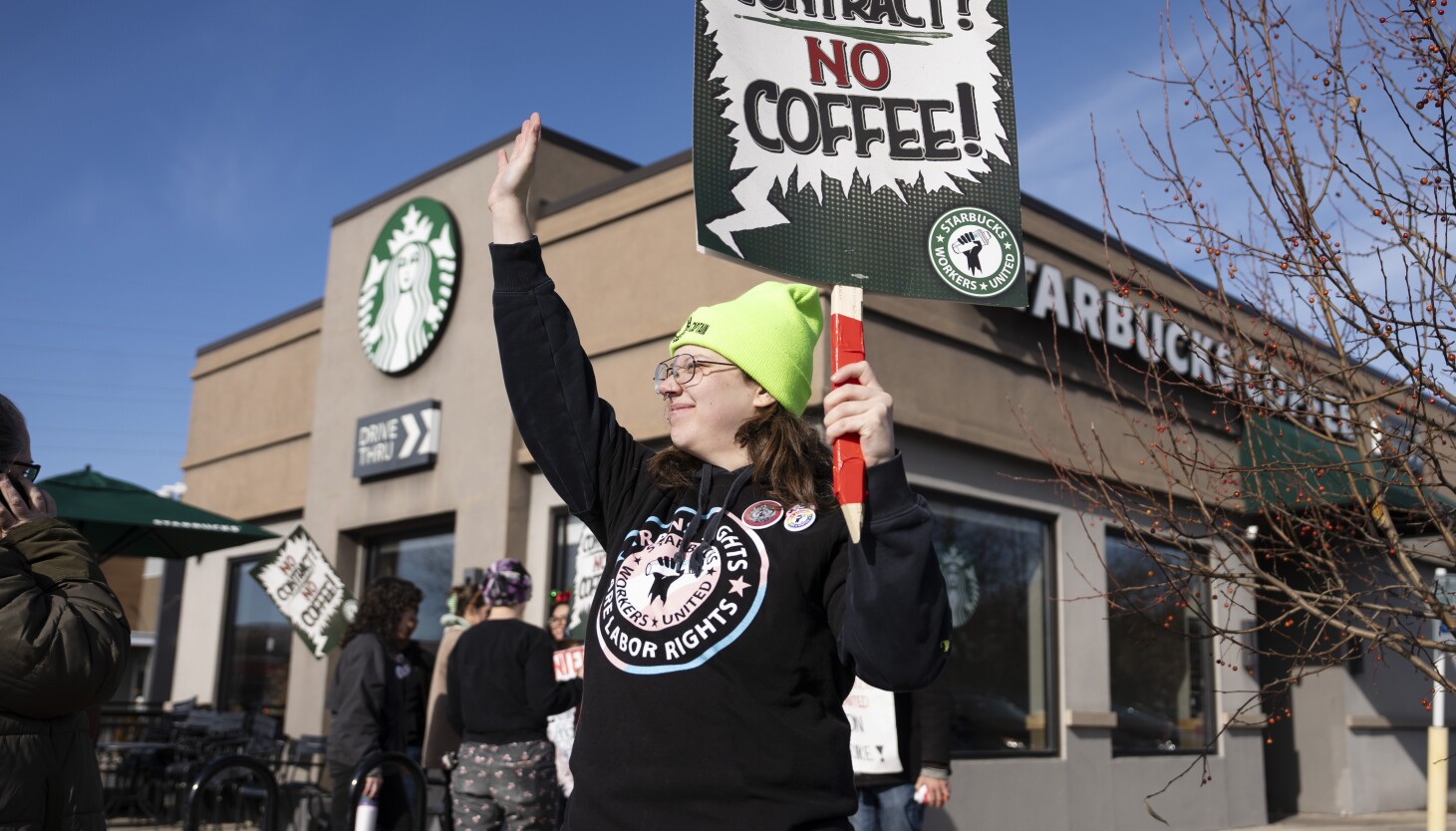 Starbucks workers kick off 65-store U.S. strike on company’s busy Red Cup Day