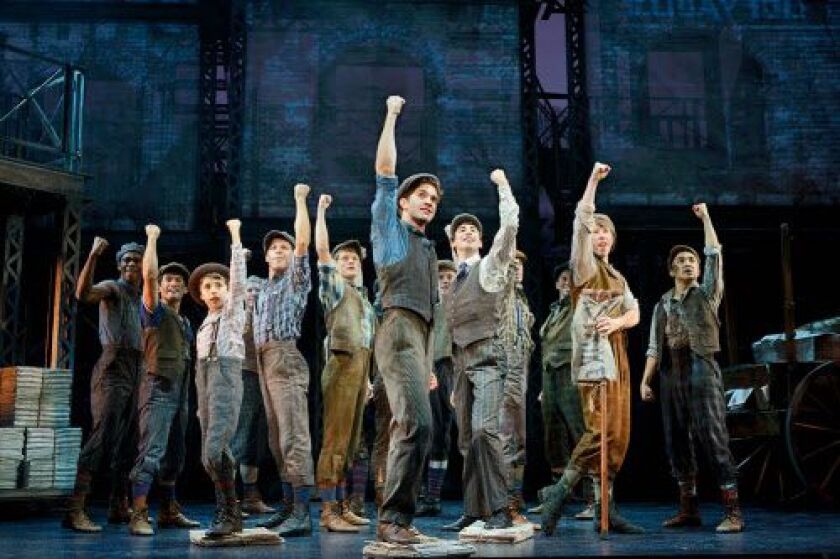 The original North American Tour of Broadway’s “Newsies” show. | ©Disney. Photo by Deen van Meer