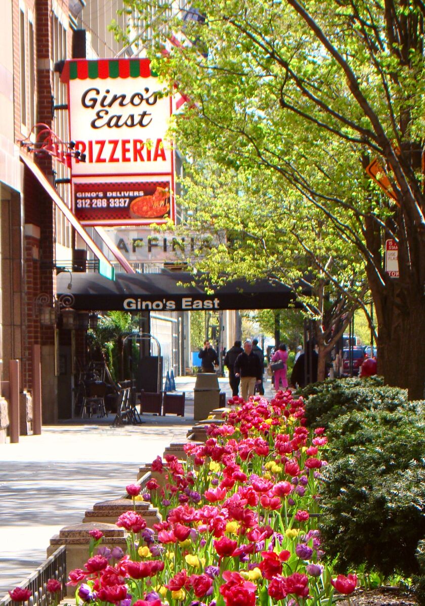 Gino’s East in the Gold Coast is one of there pizzerias you’ll visit on the Chicago Deep-Dish Pizza Tour from Finger Licking Foodie Tours.
