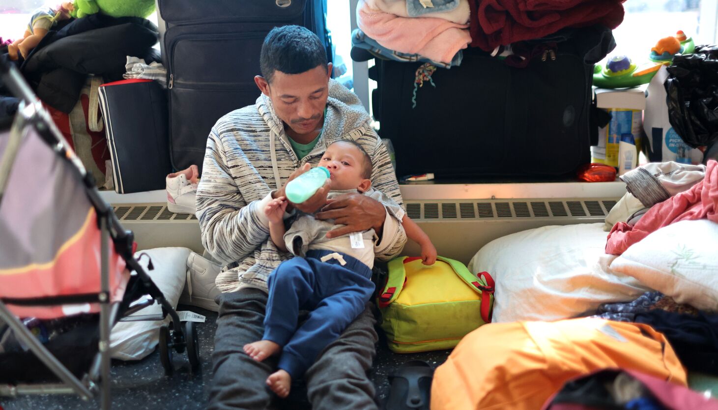 NextImg:Brandon Johnson’s budgeted amount for migrant crisis, $150 million, will only last six months, his floor leader says