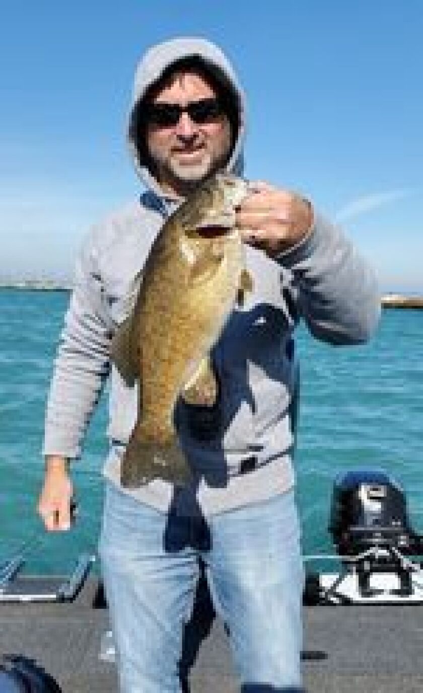 Lake trout might not have been in yet, but the smallmouth bass were in the Cal Park area. Provided by Bruce Noworul