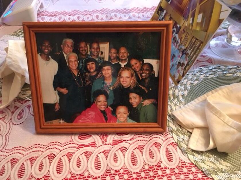 Susie Lewis surrounded by her family. | Provided photo
