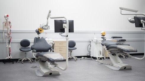 Inside the Empowerment Center, which houses a dental hygiene room for training programs
