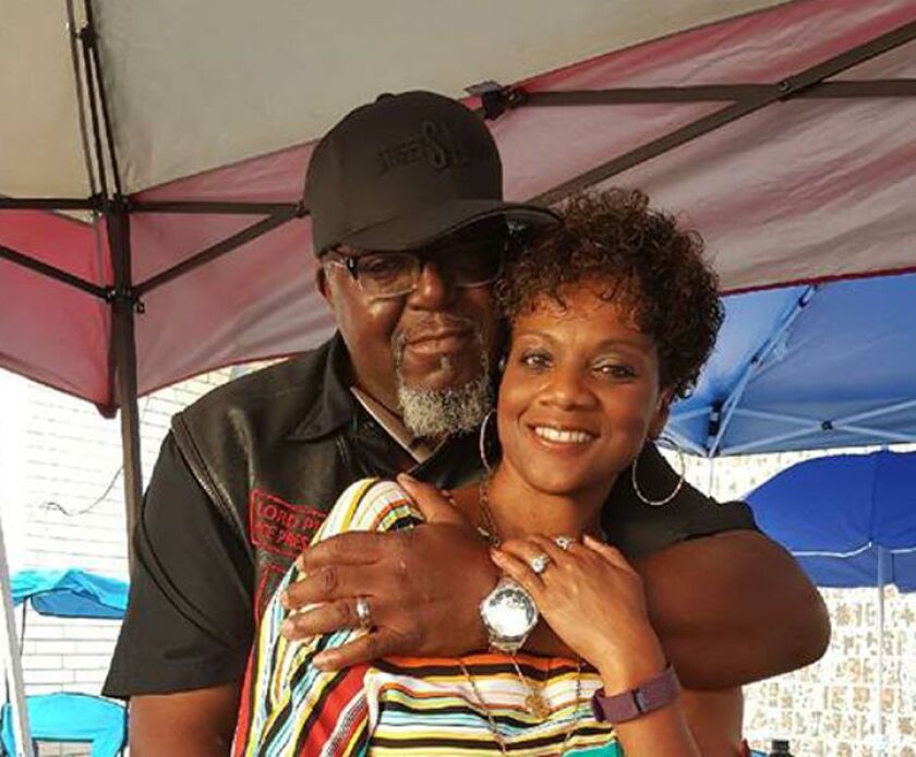 Chicago native Mark Pitts, with his wife, Relaine, moved to Houston after graduating Evanston Township High School in 1988. His family lost everything in Hurricane Harvey. | Provided photo