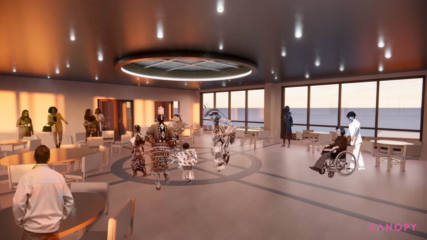 Jigzibik's planned rooftop community space