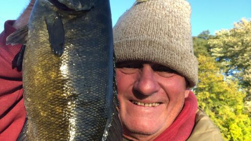 George Peters caught quality smallmouth bass from the Vermilion River. Provided photo