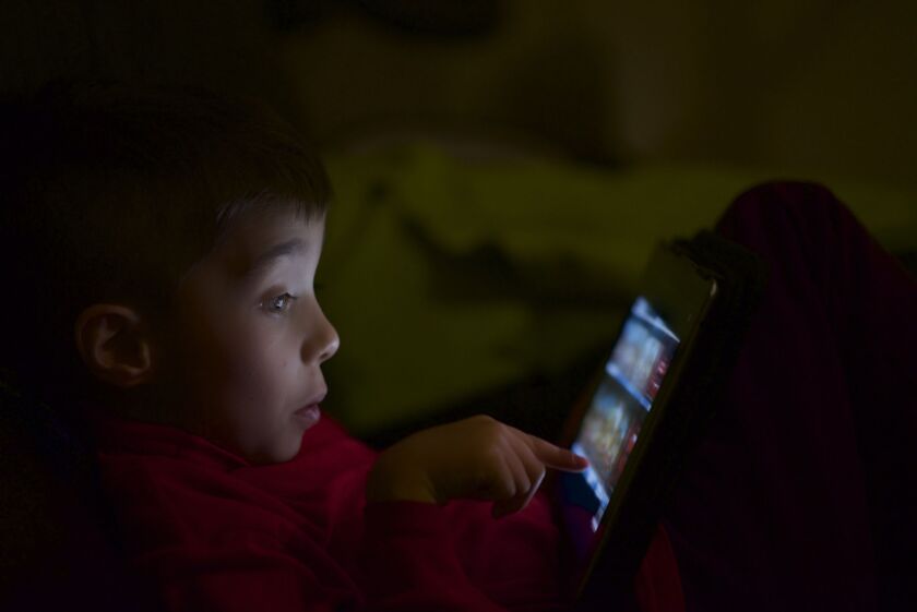 Some research suggests nighttime use of blue-light emitting computer, tablet and phone screens might disrupt sleep. | THINKSTOCK.COM
