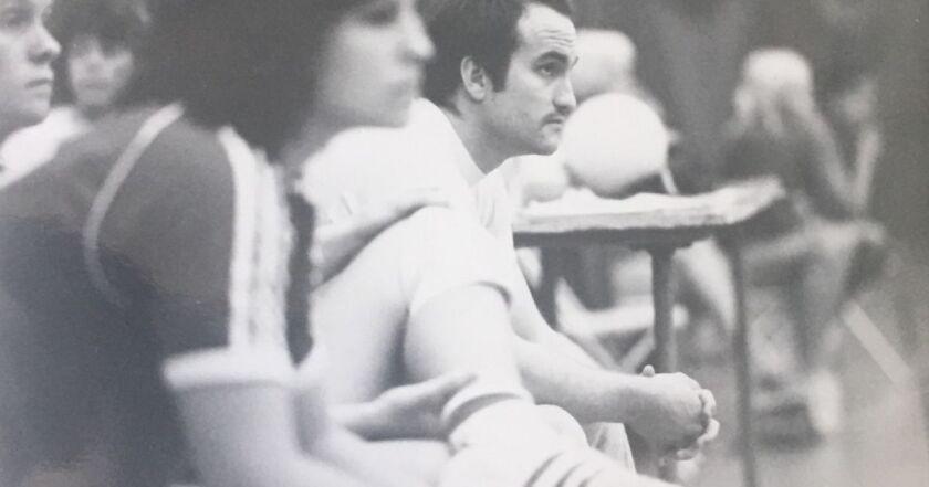Rick Butler in his early coaching days.