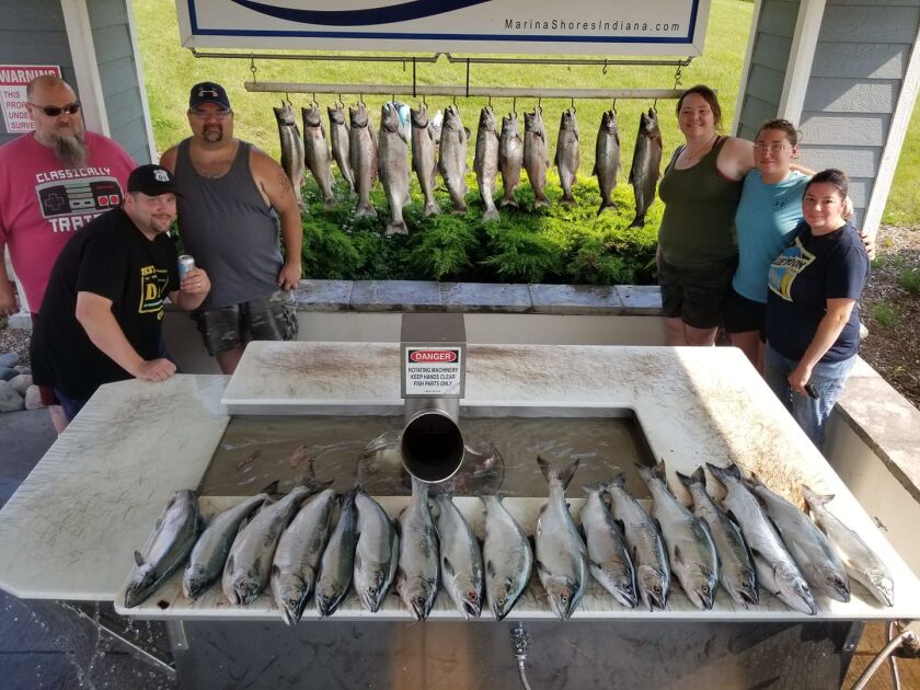 Capt. Rich Sleziak posted on the Facebook page of Triplecatch Lake Michigan Sportfishing, “Happy 4th of July from Triplecatch!! 30 salmon by 8 AM! Thank you Jessie and crew.” Provided photo