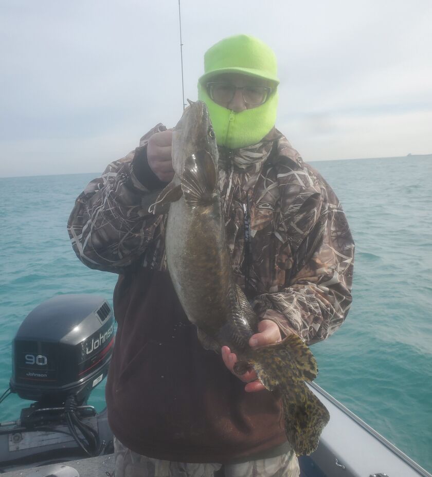 Tom Starcevich with a good burbot at Cal Park. Provided photo