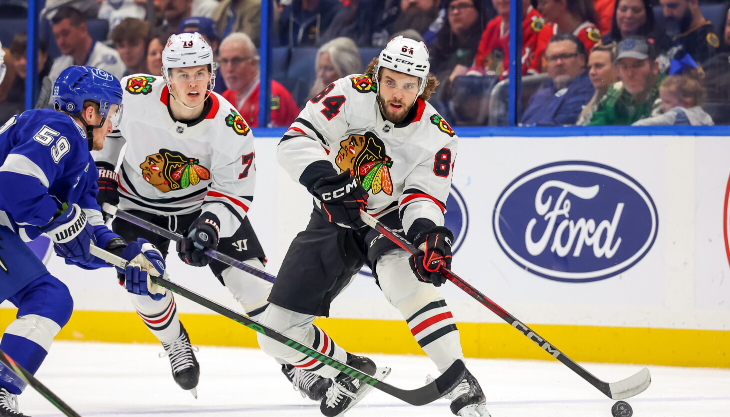 Blackhawks topple Lightning with goals by Landon Slaggert, Connor Bedard Blackhawks topple Lightning with goals by Landon Slaggert, Connor Bedard
