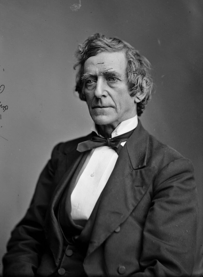 <strong><small>This circa 1865-1880 photograph provided by the Library of Congress’ Brady-Handy Collection shows Lawrence A. Gobright, the Associated Press’ first Washington correspondent. A native of Hanover, Pa., Gobright covered both inaugurations of A