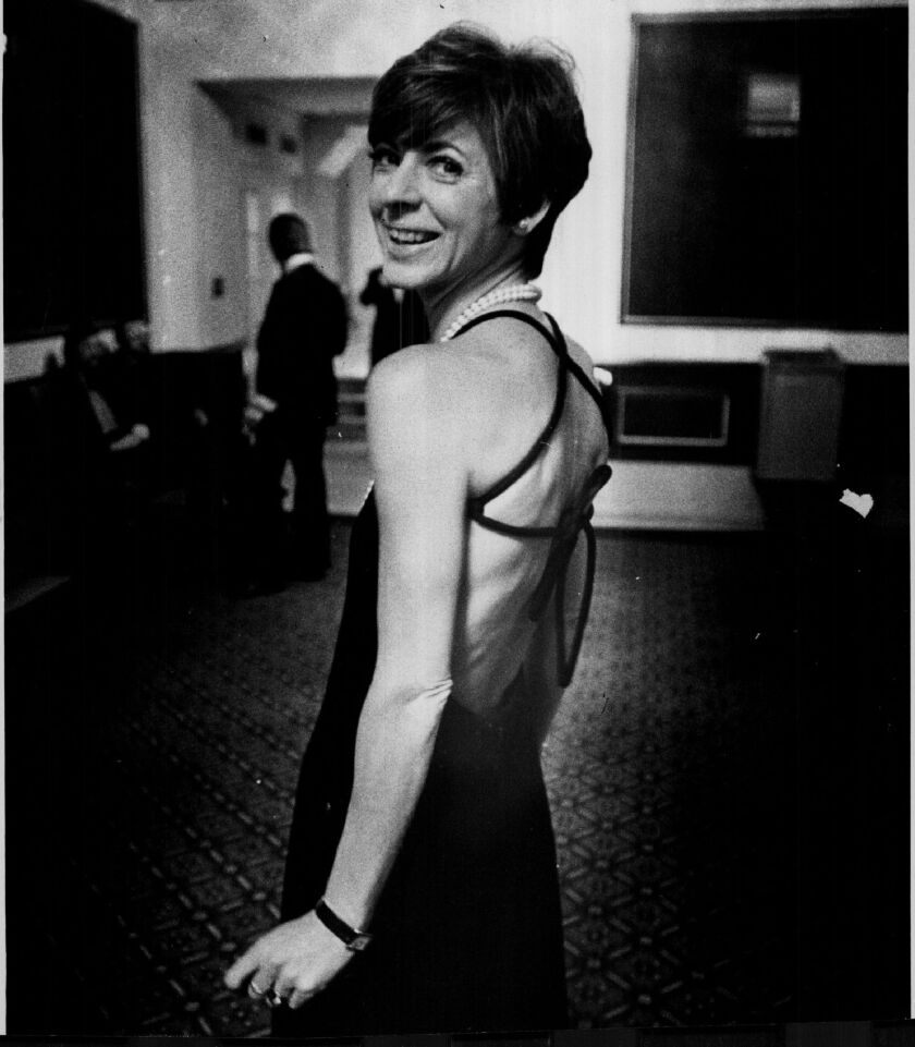 Chicago fashion designer Sharon Harris in 1975.